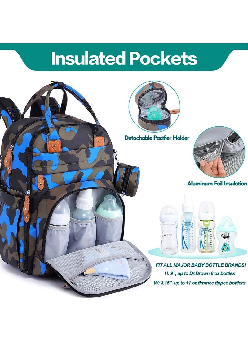 BabbleRoo Multifunctional Waterproof Diaper Bag, Essential Travel Baby Tote with Changing Pad, Baby Carrier and Pacifier Cover - Unisex, Dark Grey - Image 3