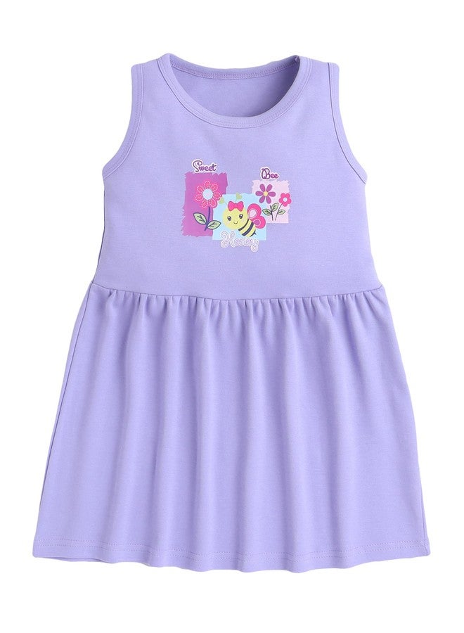 EIO Baby Girl Mini Cotton Frock Dress Combo Pack, Multicolour, 3-4 Years - Image 2
