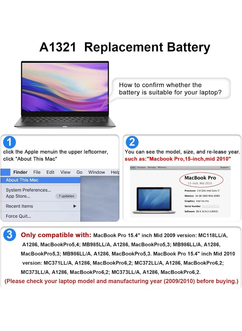 Replacement Laptop Battery Compatible with 15-Inch Laptop, Rechargeable Lithium-Ion Battery, Reliable Power for Everyday Performance - Image 5