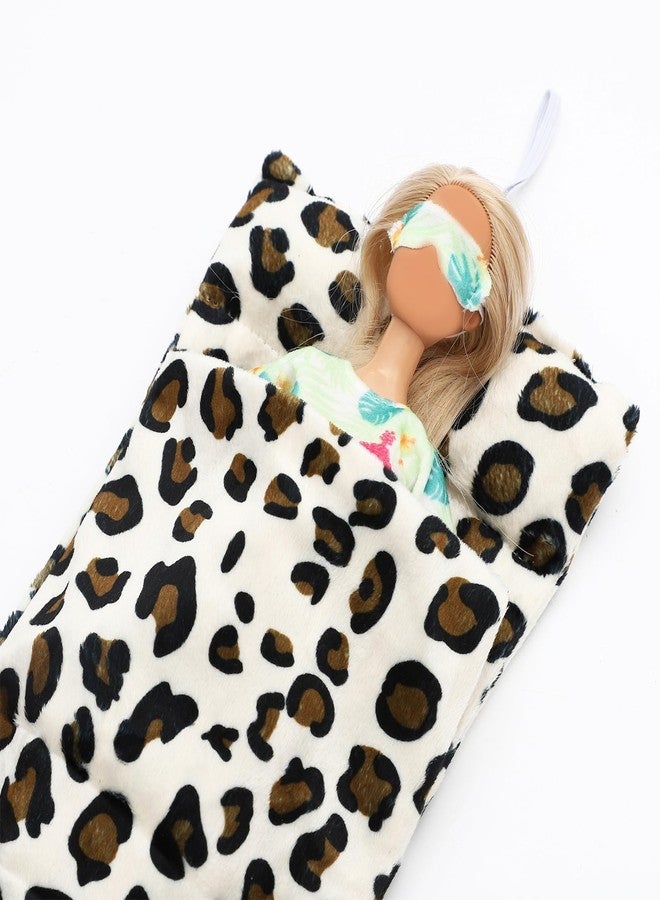 SOTOGO 11 Pieces Doll Clothes and Accessories for 11.5 Inch Dolls Good Sleeping Playset Include 6 Sets Handmade Doll Pajamas Suit, Sleeping Bag and 4 Pieces Dolls Eye Masks - Image 2