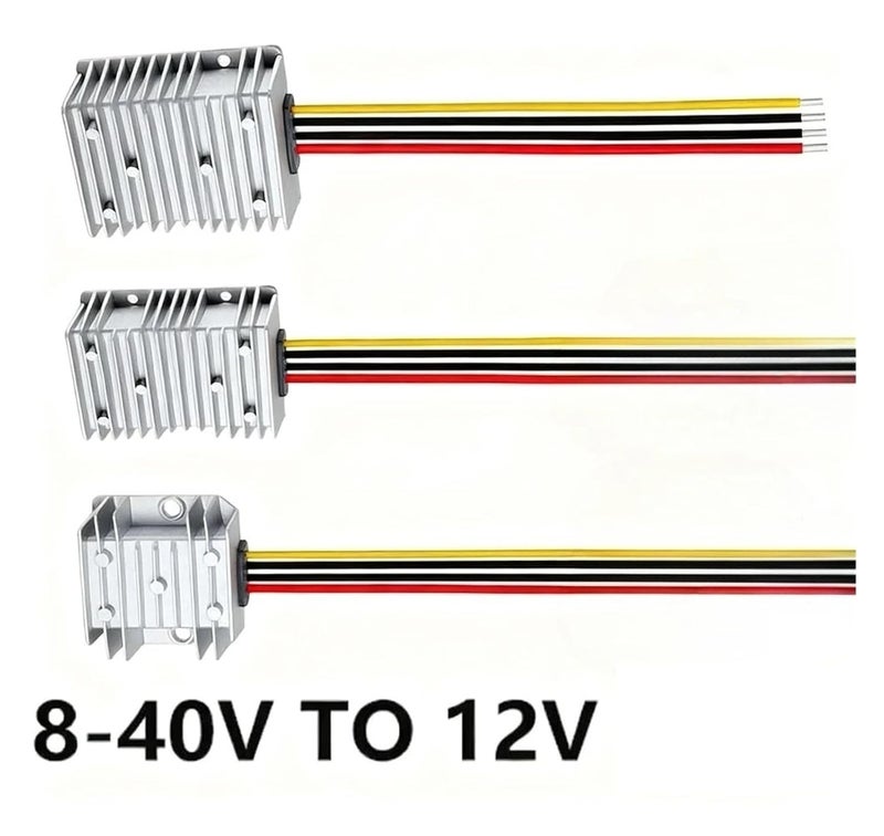 DC Buck Boost Converter 8 40V to 12V 20A Step Up Down Voltage Regulator IP67 Waterproof - Image 3