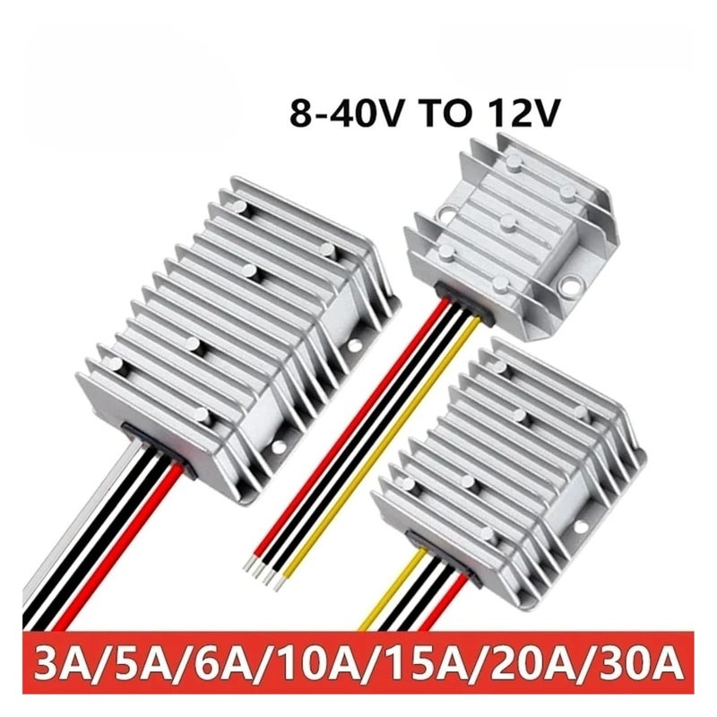 DC Buck Boost Converter 8 40V to 12V 20A Step Up Down Voltage Regulator IP67 Waterproof - Image 4