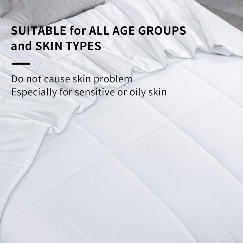 HOMBYS Lightweight Cooling Viscose from Bamboo King Size Comforter Down Alternative Duvet Insert, 100% Viscose Made from Bamboo, 8 Corner Tabs, All Season Soft Comforter for Hot Sleepers - Image 5