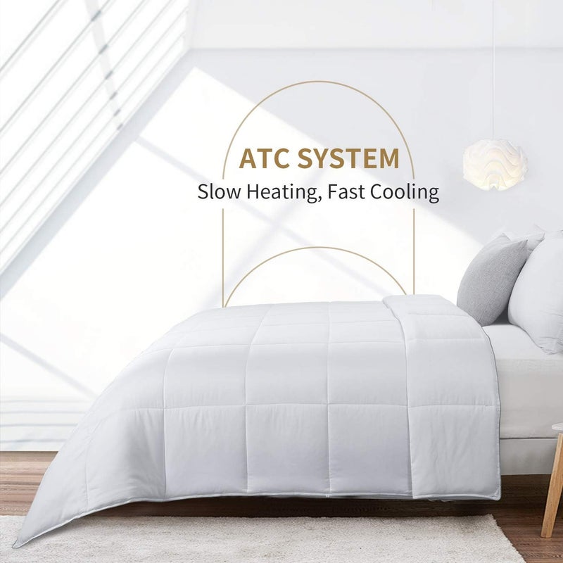 HOMBYS Lightweight Cooling Viscose from Bamboo King Size Comforter Down Alternative Duvet Insert, 100% Viscose Made from Bamboo, 8 Corner Tabs, All Season Soft Comforter for Hot Sleepers - Image 3