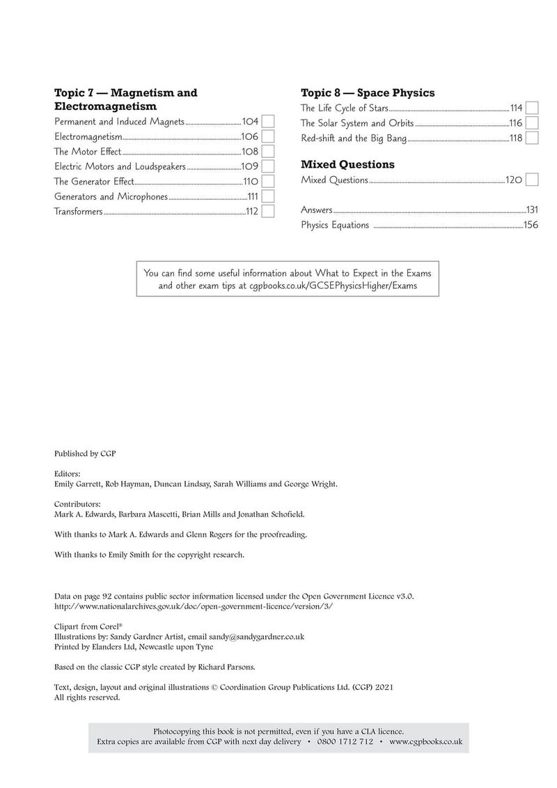 New Gcse Physics Aqa Exam Practice Workbook Higher Includes Answers - Image 2