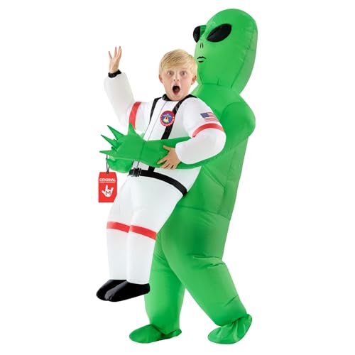 Morph Kids Astronaut Inflatable Alien Costume Blow Up Alien Outfit Aliens Blow Up Costume Kids Inflatable Costumes - Image 1