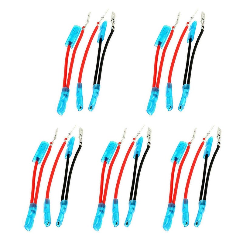 FXC Rocker Switch Jumper Wires Set with Male and Female Terminal for On/Off Rocker Switch Wiring 5 pin (5 Sets) - Image 1
