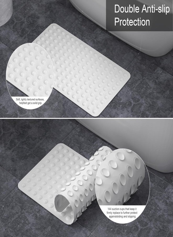 دولفي سجادة حوض الاستحمام دولفي - سجادة سيليكون ناعمة وآمنة للاستحمام/الدش مع أكواب شفط، مانعة للانزلاق لسلامة الأطفال وكبار السن | إكسسوارات الحمام (70 × 40 سم) - Image 4