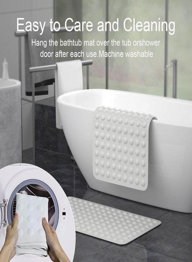 دولفي سجادة حوض الاستحمام دولفي - سجادة سيليكون ناعمة وآمنة للاستحمام/الدش مع أكواب شفط، مانعة للانزلاق لسلامة الأطفال وكبار السن | إكسسوارات الحمام (70 × 40 سم) - Image 5