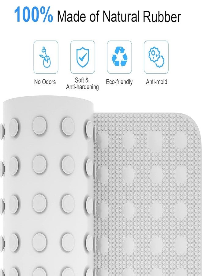 دولفي سجادة حوض الاستحمام دولفي - سجادة سيليكون ناعمة وآمنة للاستحمام/الدش مع أكواب شفط، مانعة للانزلاق لسلامة الأطفال وكبار السن | إكسسوارات الحمام (70 × 40 سم) - Image 2