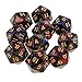 Yiotfandoll 10PCS Polyhedral D20 Dice 20mm Acrylic 20 Sided Dice for RPG MTG DND Table Games Red Blue - Image 2