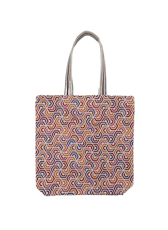 Earthsafe earthsave Canvas Tote Bag for Women | Printed Multipurpose Cotton Bags | Cute Hand Bag for Girls | Best for College, Travel, Grocery | Reusable Shopping Bag | Eco-Friendly Tote Bag Print : HEX R2 