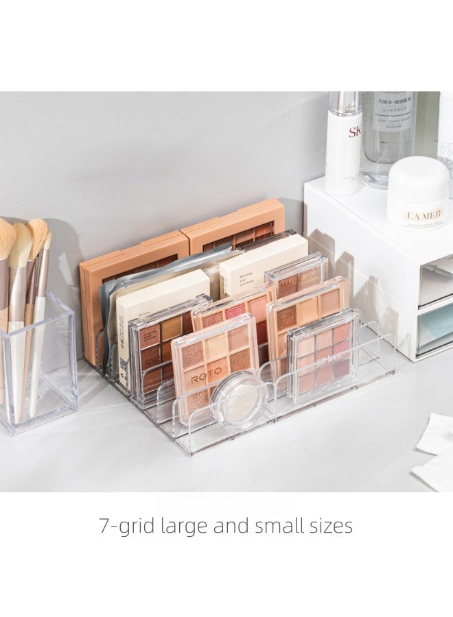 Saudi Select Acrylic Eyeshadow Palette Makeup Organizer - 7-Section Makeup Palette Organizer - Cosmetics Display Storage Holder for Eyeshadow Palettes Blush Contour Kits Sunglasses (two sizes) - Image 1