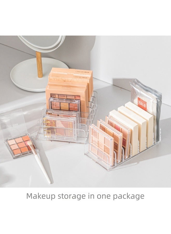 Saudi Select Acrylic Eyeshadow Palette Makeup Organizer - 7-Section Makeup Palette Organizer - Cosmetics Display Storage Holder for Eyeshadow Palettes Blush Contour Kits Sunglasses (two sizes) - Image 3