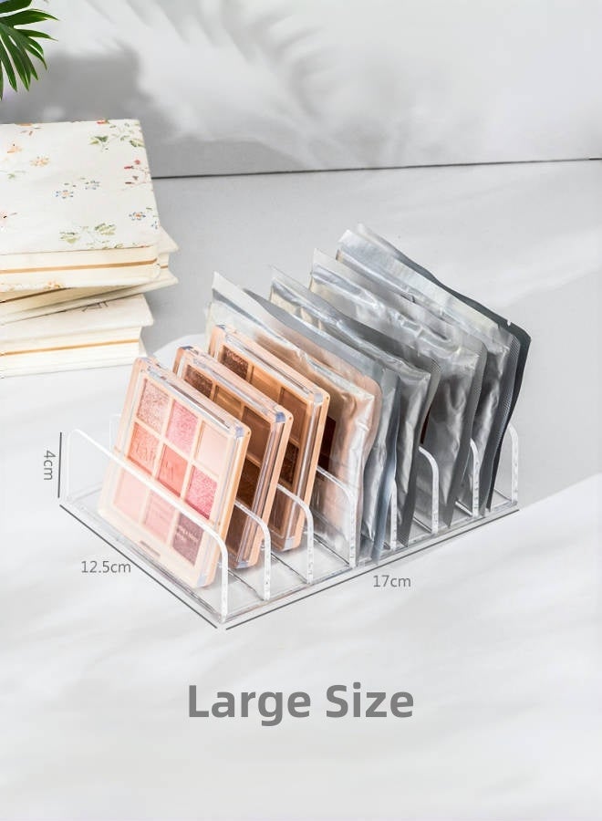Saudi Select Acrylic Eyeshadow Palette Makeup Organizer - 7-Section Makeup Palette Organizer - Cosmetics Display Storage Holder for Eyeshadow Palettes Blush Contour Kits Sunglasses (two sizes) - Image 5