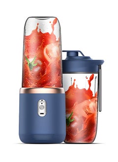 VOGMAX Small juicer for home use, portable for travel, built-in large-capacity lithium battery - Dark Blue  - Image 1