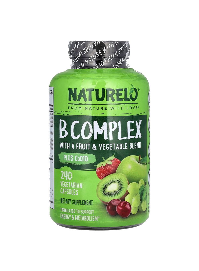 B Complex with a Fruit & Vegetable Blend, Plus CoQ10, 240 Vegetarian Capsules