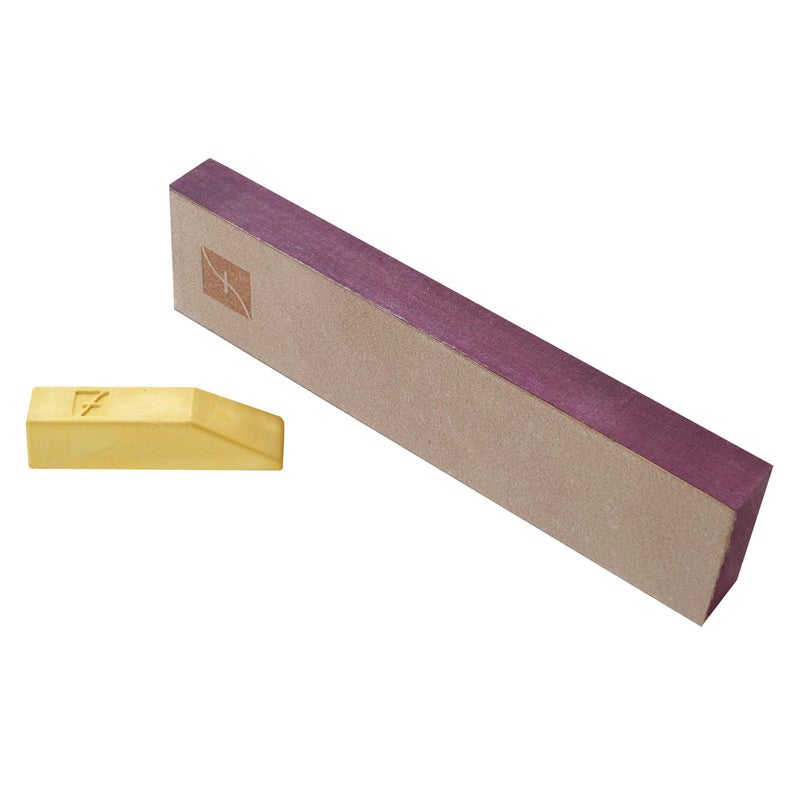Flexcut Wood Carving Tools | 8" x 2" Leather Knife Strop with 1 Ounce Bar of Flexcut Gold Polishing Compound for Polishing and Buffing | PW14 | Made in the U.S.A. - Image 1