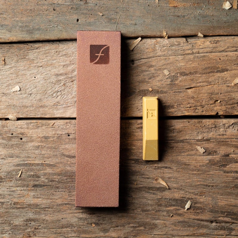 Flexcut Wood Carving Tools | 8" x 2" Leather Knife Strop with 1 Ounce Bar of Flexcut Gold Polishing Compound for Polishing and Buffing | PW14 | Made in the U.S.A. - Image 3