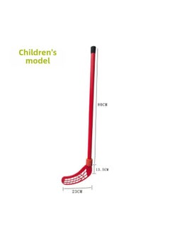 Generic Children's Hockey Toy Kindergarten Feelings Training Ice Hockey Props Outdoor Sports Parent-Child Interactive Games-Color:100cm Hockey Stick Red 1 Piece  - Image 1