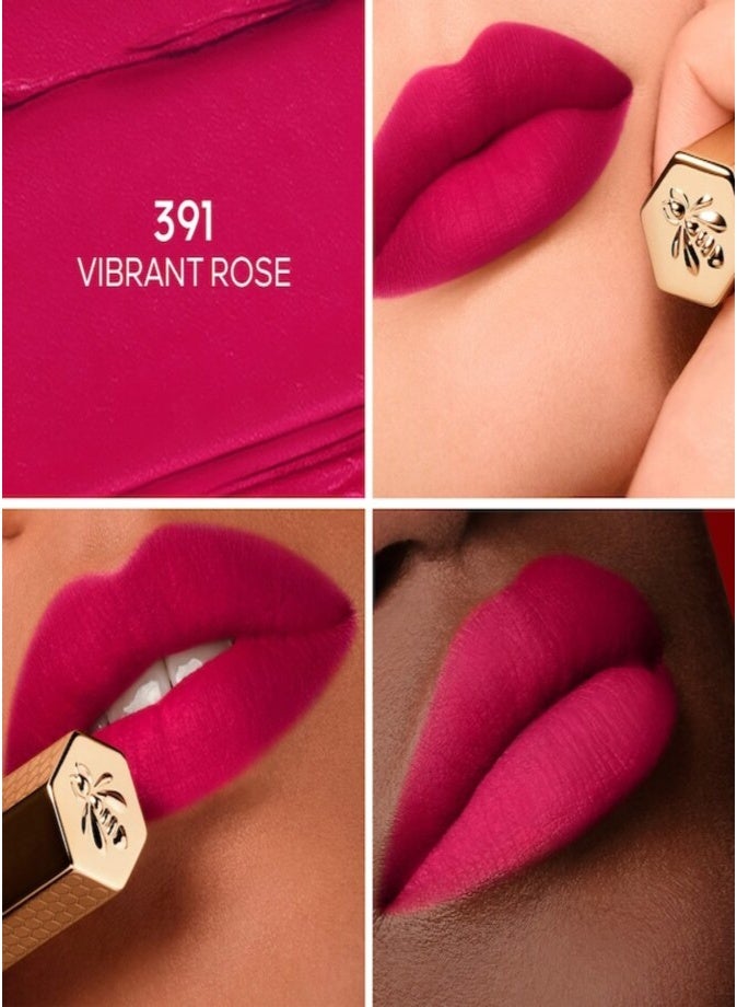 GUERLAIN Kiss Kiss Blur Matte Long-Wearing Lipstick 1.85g – 391 Vibrant Rose Soft Matte Lip Color - Image 2
