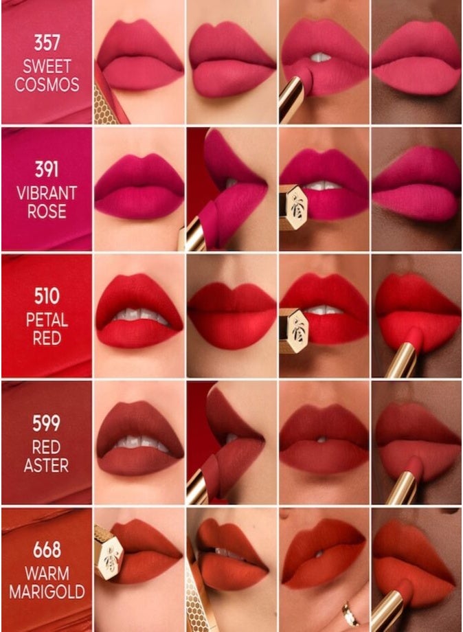 GUERLAIN Kiss Kiss Blur Matte Long-Wearing Lipstick 1.85g – 391 Vibrant Rose Soft Matte Lip Color - Image 3