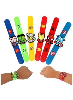 QiaoKai 12 Piece Cartoon Design Silicone Wristband Set  - Image 2