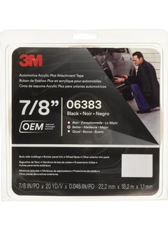 3M Automotive Acrylic Plus Attachment Tape Black 20 Yard  - Image 1