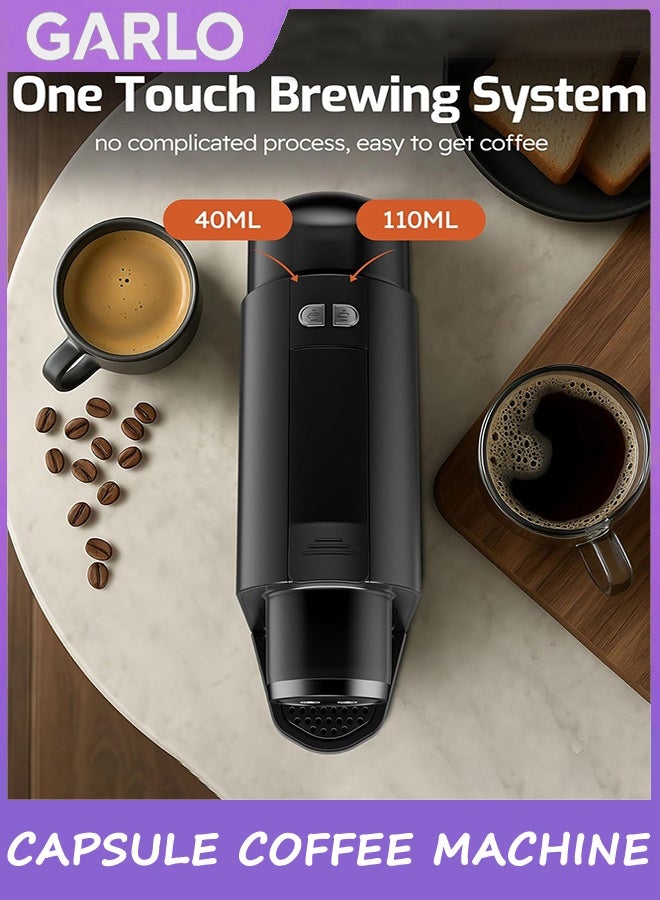 جارلو آلة قهوة كبسولة ، آلة صنع القهوة لنسبرسو الأصلية مع أحجام 2 ، آلة إسبريسو 19Bar مع 850ML خزان المياه القابل للفصل - Image 4