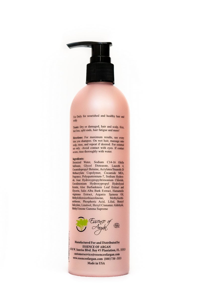 Essence of Argan Renewing Hair Care Shampoo - Infused with 100% Pure Moroccan Organic Argan Oil - Nourishing and Moisturizing - For All Hair Types - Image 5