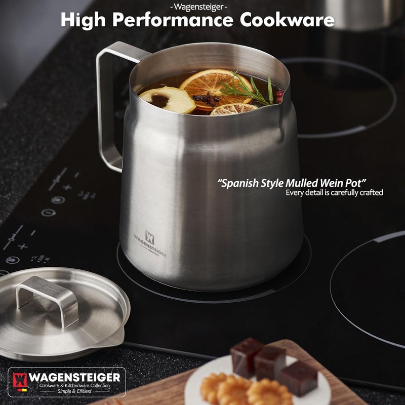 WAGENSTEIGER Stainless Steel Classic Tea Kettle 2.1 Quarts / 2 Liters, Multi-purpose Cooking Pot, Mini Milk Pan, Butter Warmer, On-the-go Saucepan, Ramen Pot, Stovetop Metal Tea/Coffee Pot (606) - Image 2