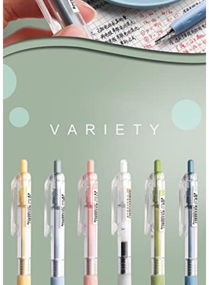 SYOSI 6 Pcs Ballpoint Pens Gel Ink Pen Black 0.5mm Gifts Cute Kawaii School Supplies Set for Kid Teen Girls Students - Image 5