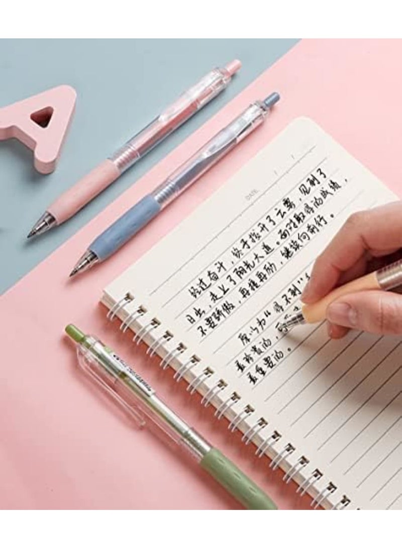 SYOSI 6 Pcs Ballpoint Pens Gel Ink Pen Black 0.5mm Gifts Cute Kawaii School Supplies Set for Kid Teen Girls Students - Image 2