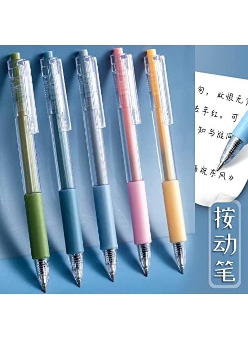 SYOSI 6 Pcs Ballpoint Pens Gel Ink Pen Black 0.5mm Gifts Cute Kawaii School Supplies Set for Kid Teen Girls Students - Image 4