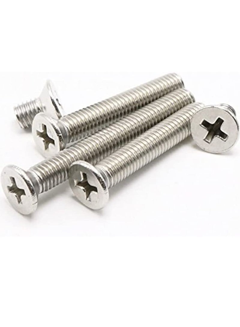 RACO Machine Screws/Bolts Stainless Steel Round Head Phillips Screws Muliti Purpose Use (100, 3.5x10mm) - Image 1