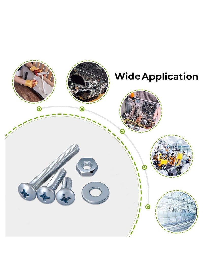 RACO Machine Screws/Bolts Stainless Steel Round Head Phillips Screws Muliti Purpose Use (100, 3.5x10mm) - Image 3