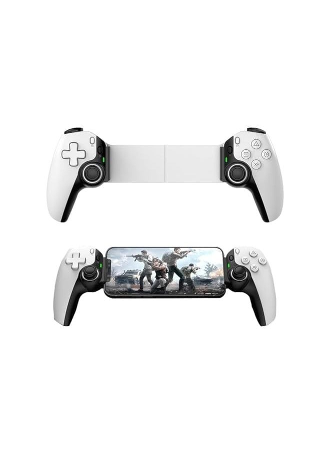 PROMASS - Mobile Gaming Controller, D9 Mobile Phone Stretching Game Controllers Wireless BT Game Competitive Stretch Handle, (White) - Image 1