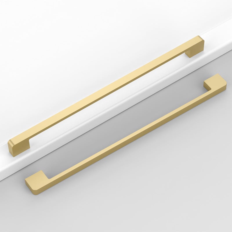 Coinkoly 10 Pack 126320mm Brushed Gold Cabinet Pulls Kitchen Cabinet Handles Drawer Pulls Cupboard Hardware for Cabinets - Image 2
