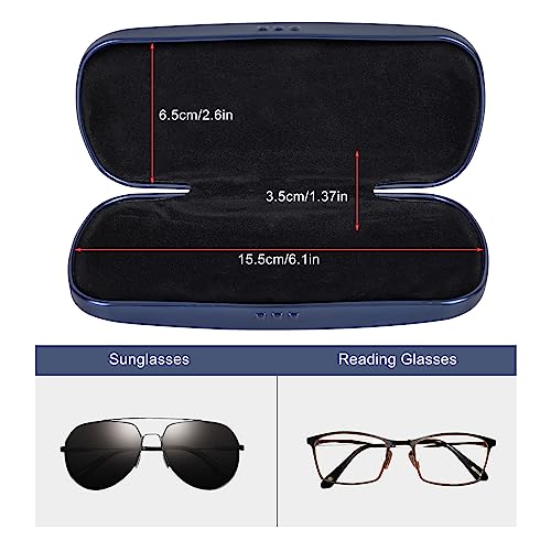 Hifot Metal Eyeglass Case, Glasses Case Hard Shell, Aluminum Spectacles Box Sunglasses Case for Men Women, Reading Glasses Holder - Image 2