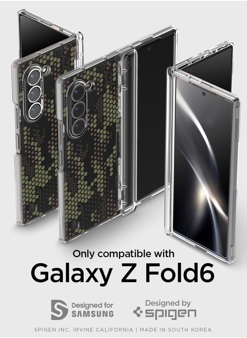 Spigen - Ultra Hybrid Pro Samsung Galaxy Z Fold 6 Case Cover (2024) with [Hinge Protection] - Digital Camo - Image 1