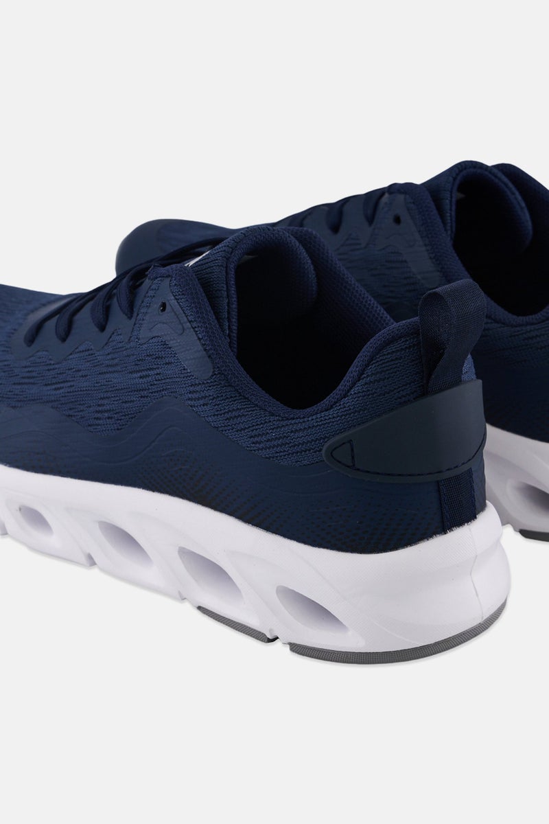 RBX Men Lace Up Running Shoes, Navy Blue - Image 2