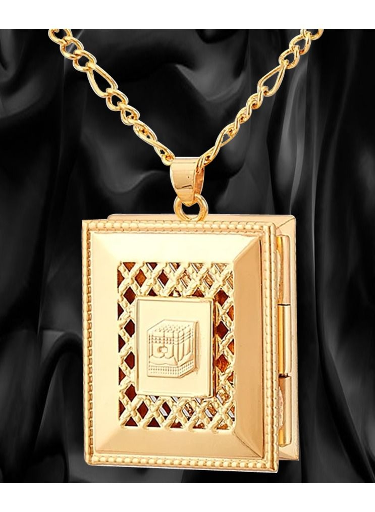 DubaiGallery Fashion Jewelry Highly craftsmanship Hearts Islamic Allah Pendant Charms Necklace Religious Muslim Jewelry Gift For Women Gold Color Jewelry - Image 1