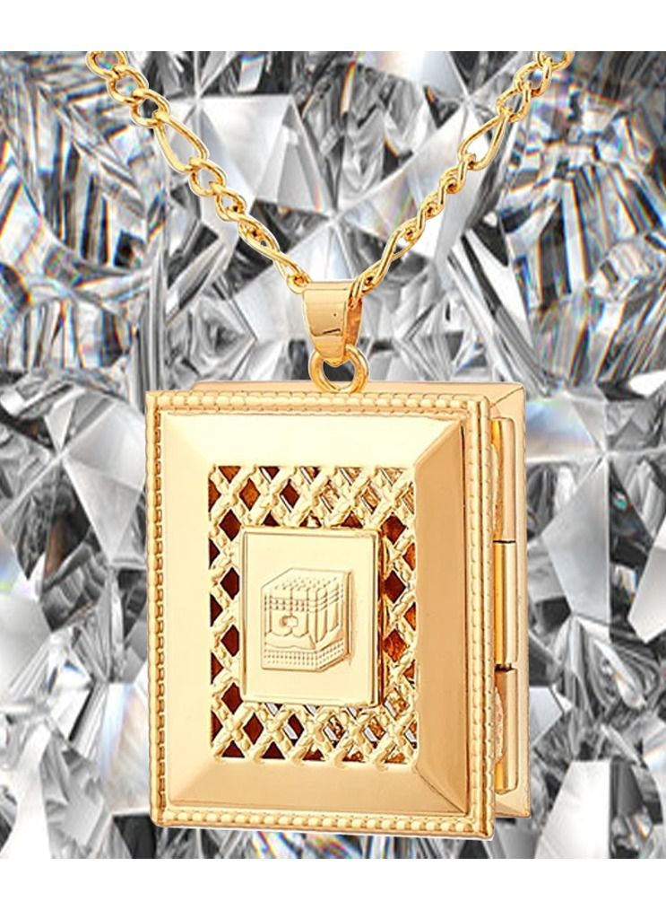 DubaiGallery Fashion Jewelry Highly craftsmanship Hearts Islamic Allah Pendant Charms Necklace Religious Muslim Jewelry Gift For Women Gold Color Jewelry - Image 4
