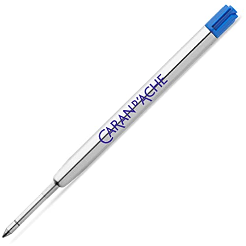CARAN D'ACHE Caran d'Ache Ballpoint Pen Water-Based Refill, F, Fine Point, Blue for 8462-160 849 - Image 2