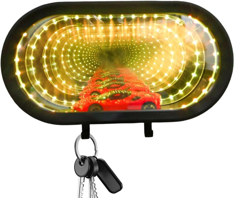 Car Garage Key Holder,Rechargeable Decorative Hook with LED,Small Garage Key Hanger | for Home Office Wall Entryway Front Door Father Husband Boys Car Enthusiasts - Image 1