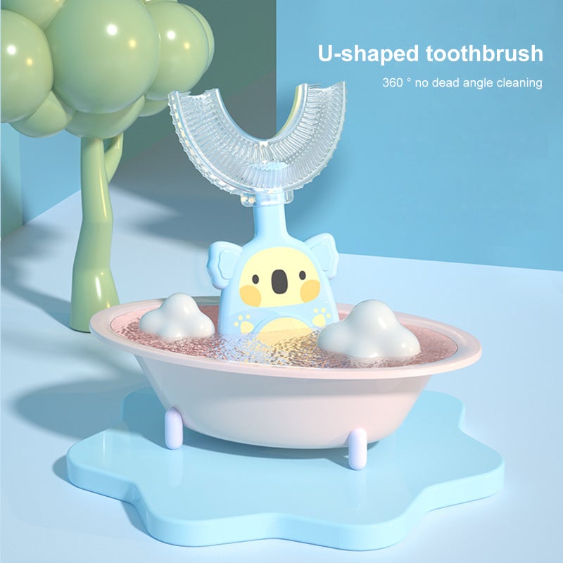 Manual Children's U-shaped Toothbrush Silicone Toothbrush Baby Mouth Oral Cleaning Manual Training Tooth Brush - Image 2