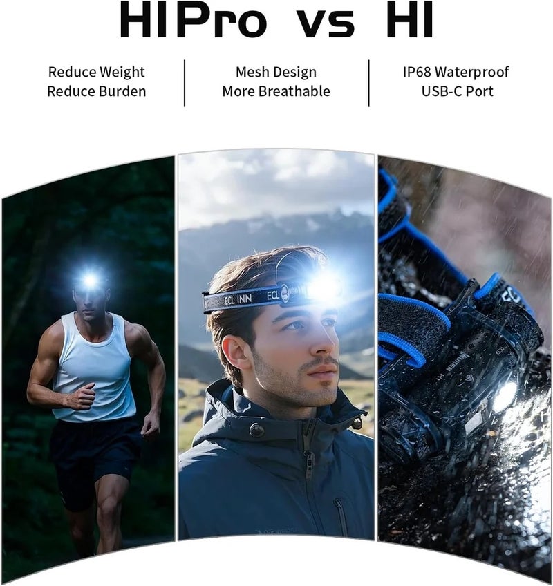وبين مصباح يدوي Wuben H1 PRO Rechargeable Headlight 1200 High Lumen Ultra Bright 11 Modes Waterproof Lamp For Fishing Camping Hunting Running - Image 5