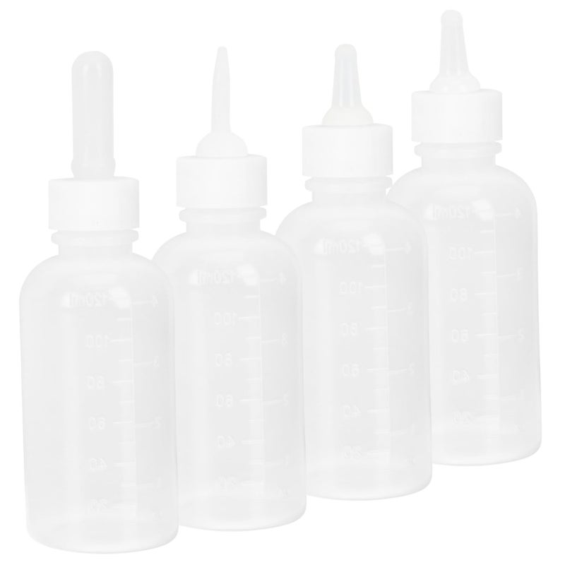 4Pcs Reusable Pet Nursing Bottles Safe Feeding For Kittens Puppies Home Travel - Image 2