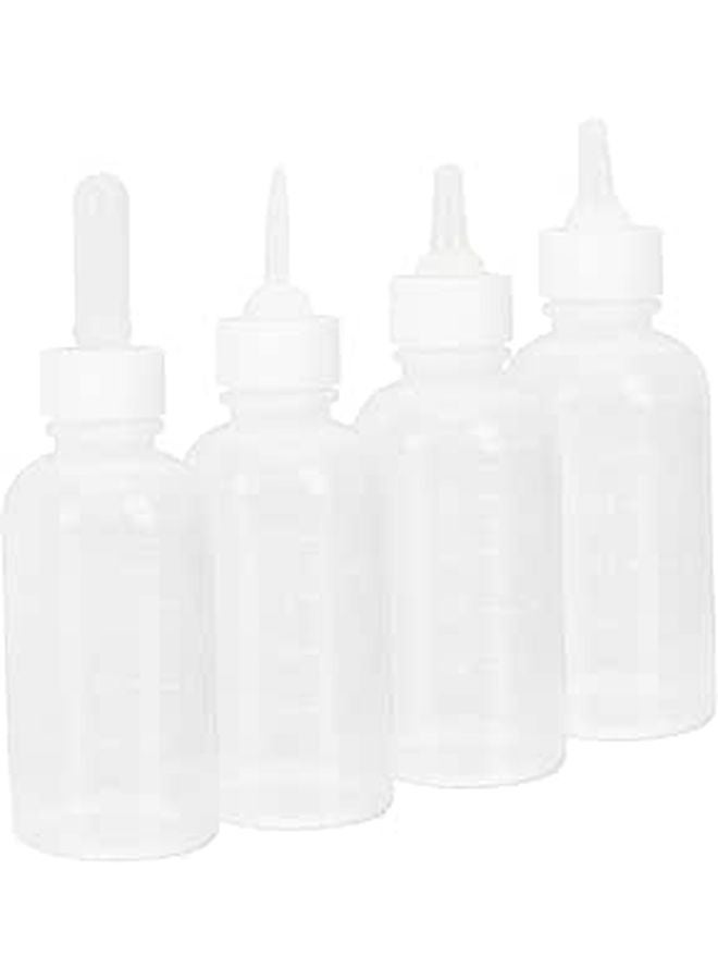 4Pcs Reusable Pet Nursing Bottles Safe Feeding For Kittens Puppies Home Travel - Image 1