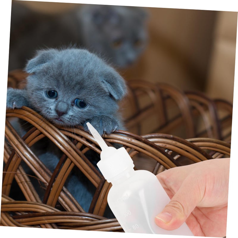 4Pcs Reusable Pet Nursing Bottles Safe Feeding For Kittens Puppies Home Travel - Image 4